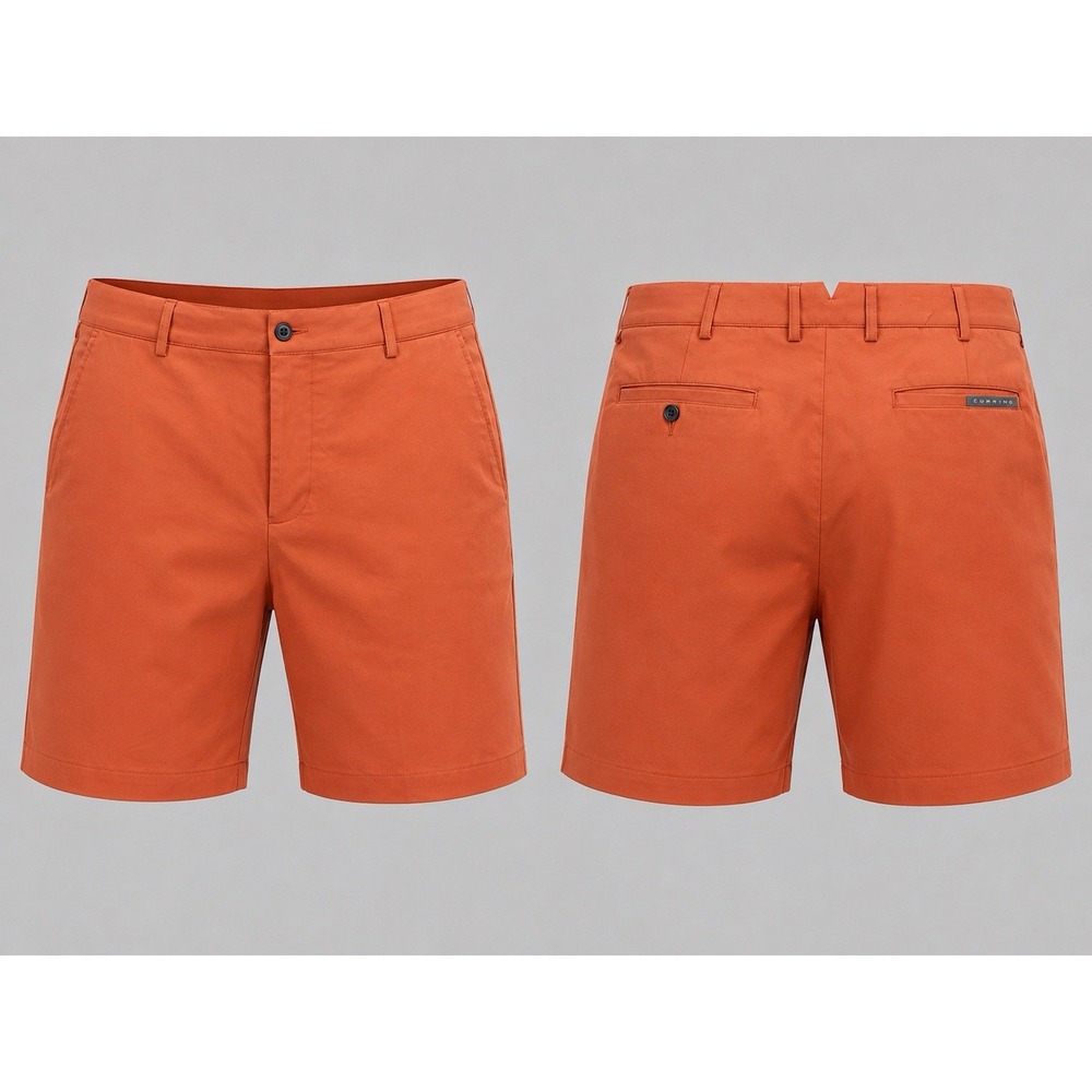 Dunning Golf  SHORTS   MENS 40  PEACH/ORG  PERFORMANCE 5 POCKET